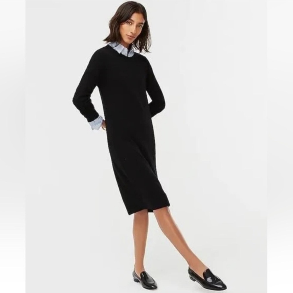 J.CREW cashmere Midi dress size 4 - Picture 2 of 13